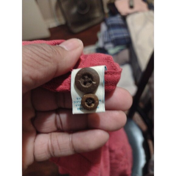 New NWT Caribbean Roundtree & Yorke Red Hawaiian Floral Button Shirt Mens XL - Picture 10 of 12